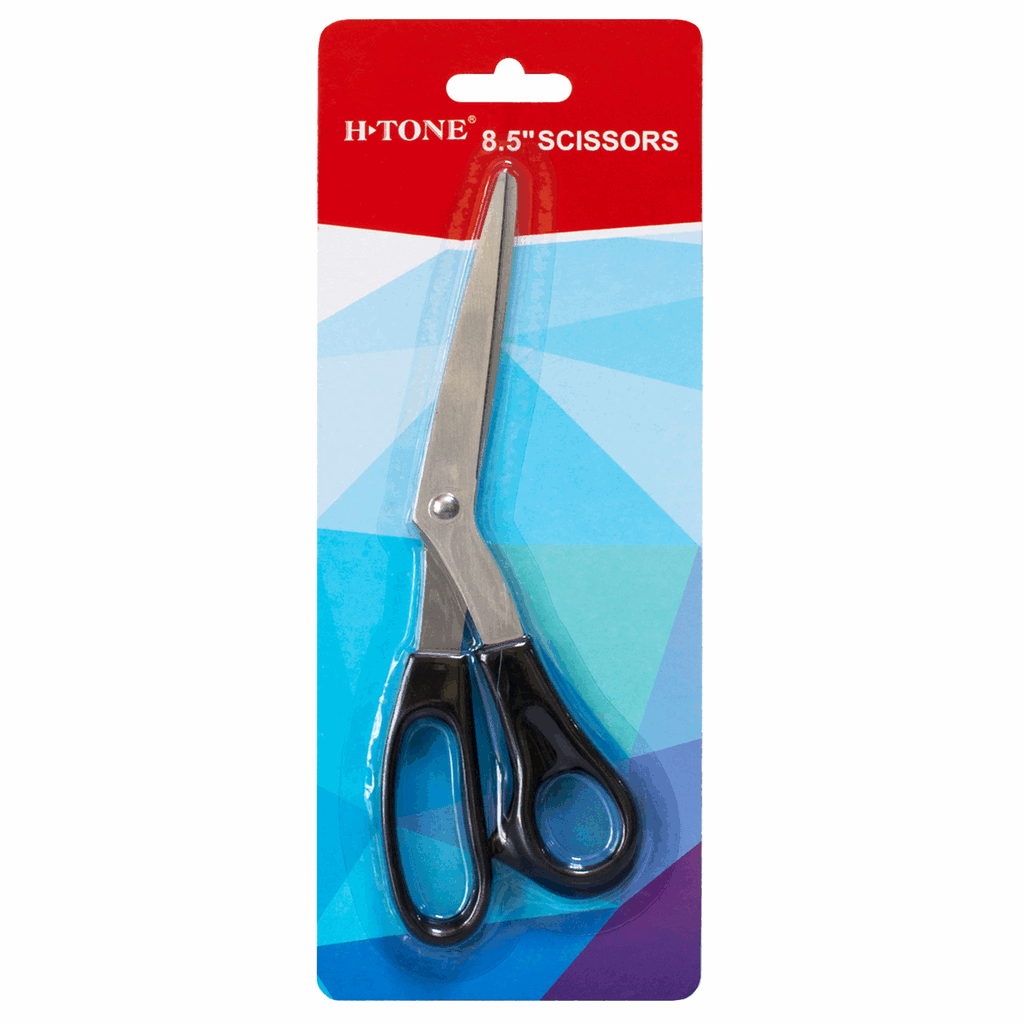 Ножиці офісні 210 мм (21 см) в блістері, чорні H-Tone (JJ406333)